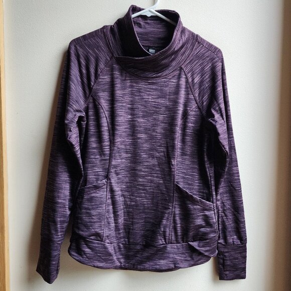 90 Degree By Reflex Purple Mock Neck Pullover Athletic Jersey Size Small - Picture 6 of 16